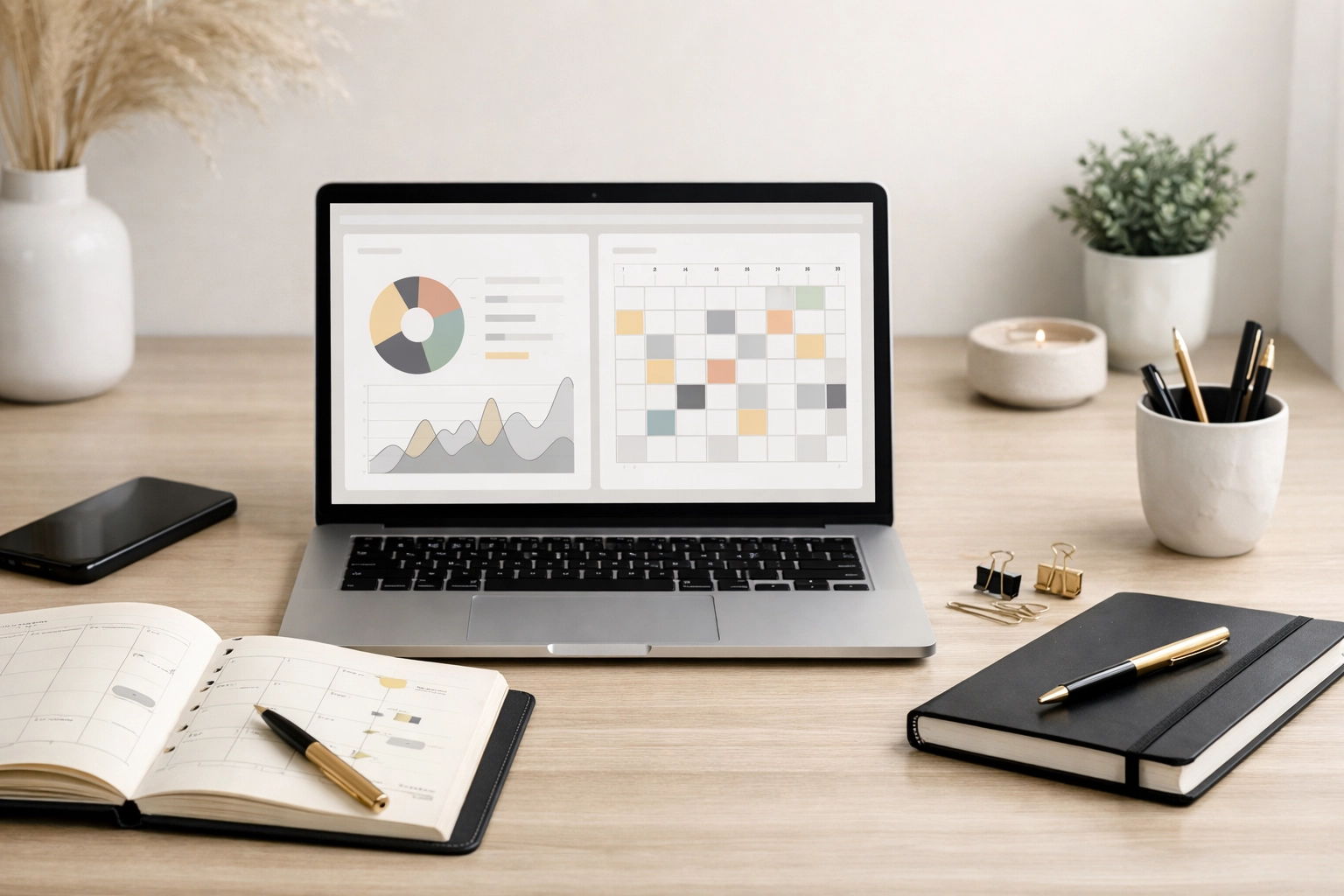 Marketing strategy and data analysis workspace