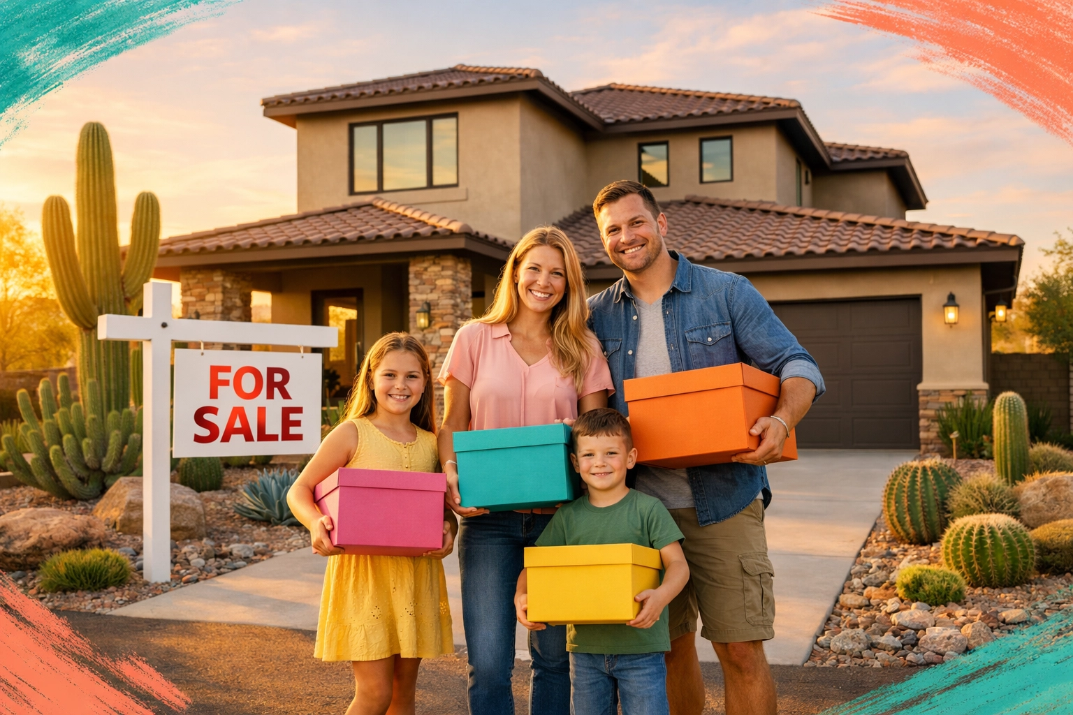 Family selling Arizona home in Buckeye with flat fee listing service