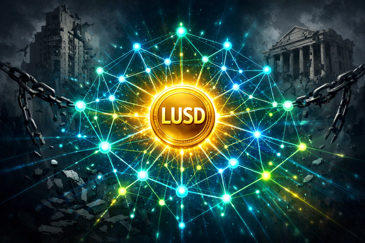 Decentralized LUSD stablecoin network replacing traditional payment processors