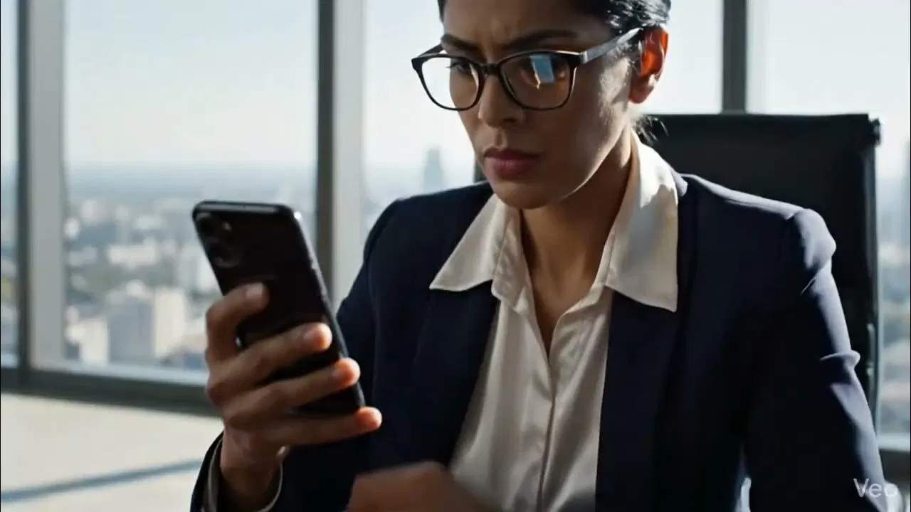 Business professional reviewing financial documents