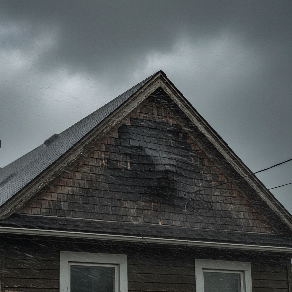 Poor quality roofing