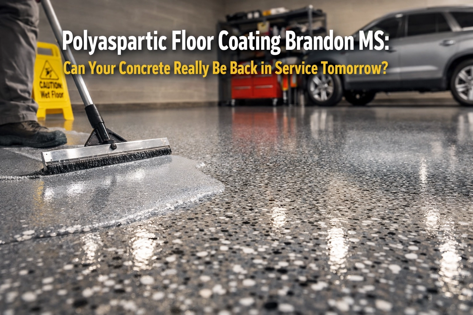 [HERO] Polyaspartic Floor Coating Brandon MS: Can Your Concrete Really Be Back in Service Tomorrow?