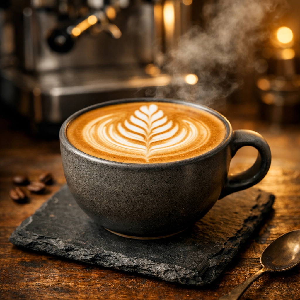 A high-quality specialty coffee latte illustrating the value of artisanal coffee brands.