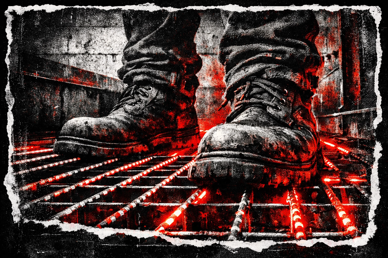 Worn work boots symbolizing discipline, hard work, and determination in health journey