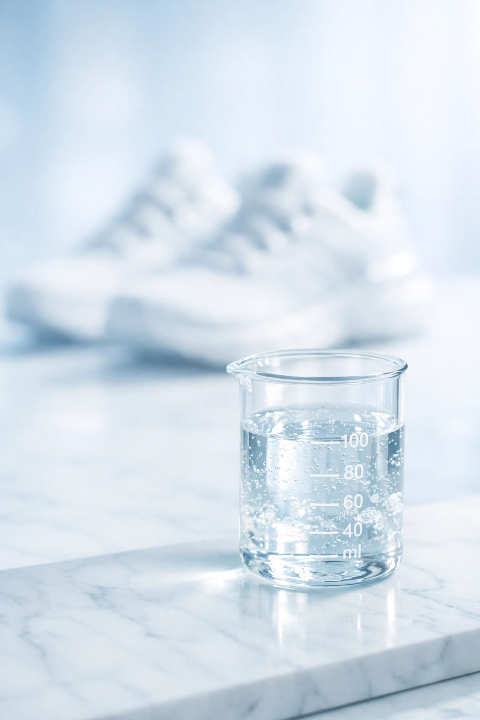 Laboratory beaker and athletic gear representing SLU-PP-332 as the future of exercise research.