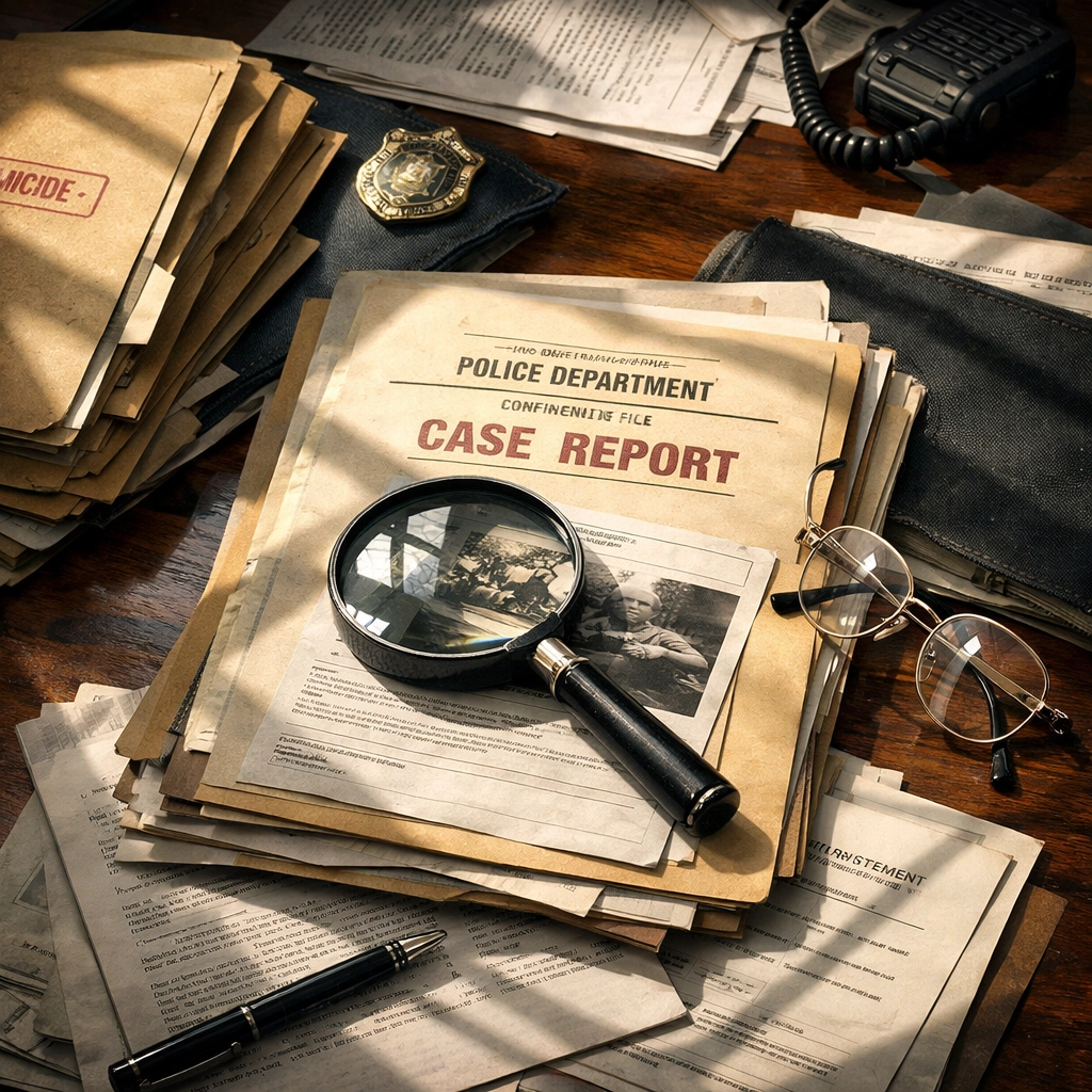 Police investigation files and documents detailing evidence in the TCS Nashik Case.