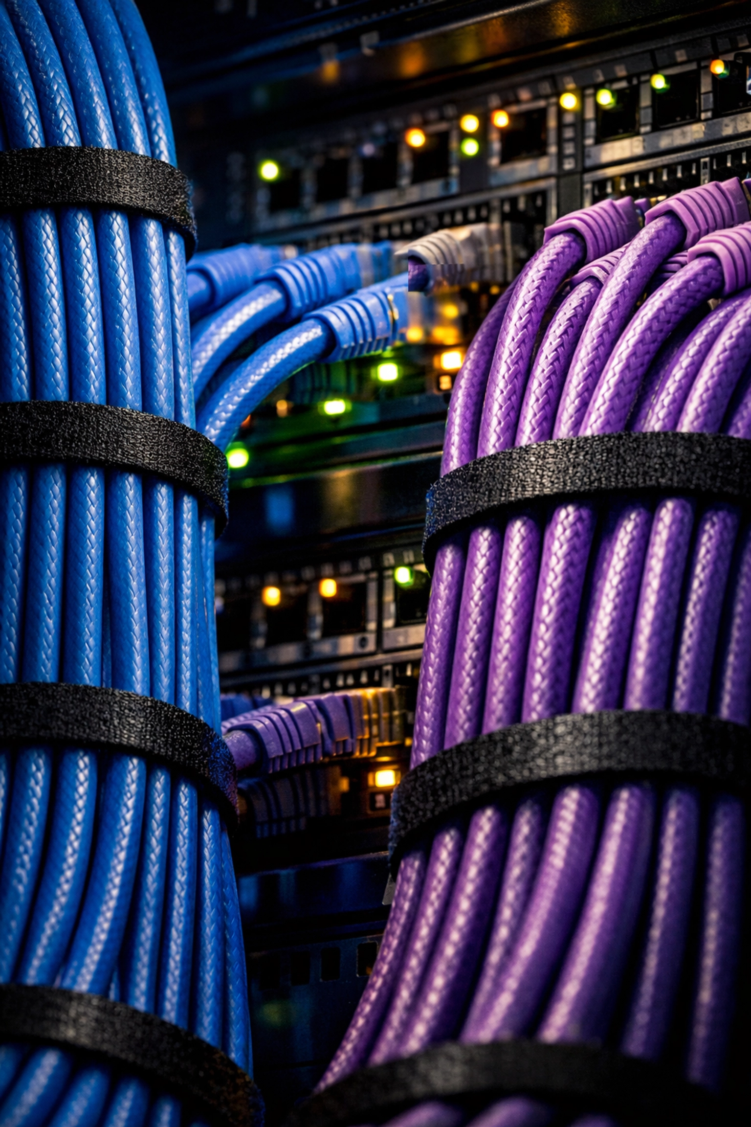 Professional structured cabling services providing reliable network infrastructure for business VoIP systems.