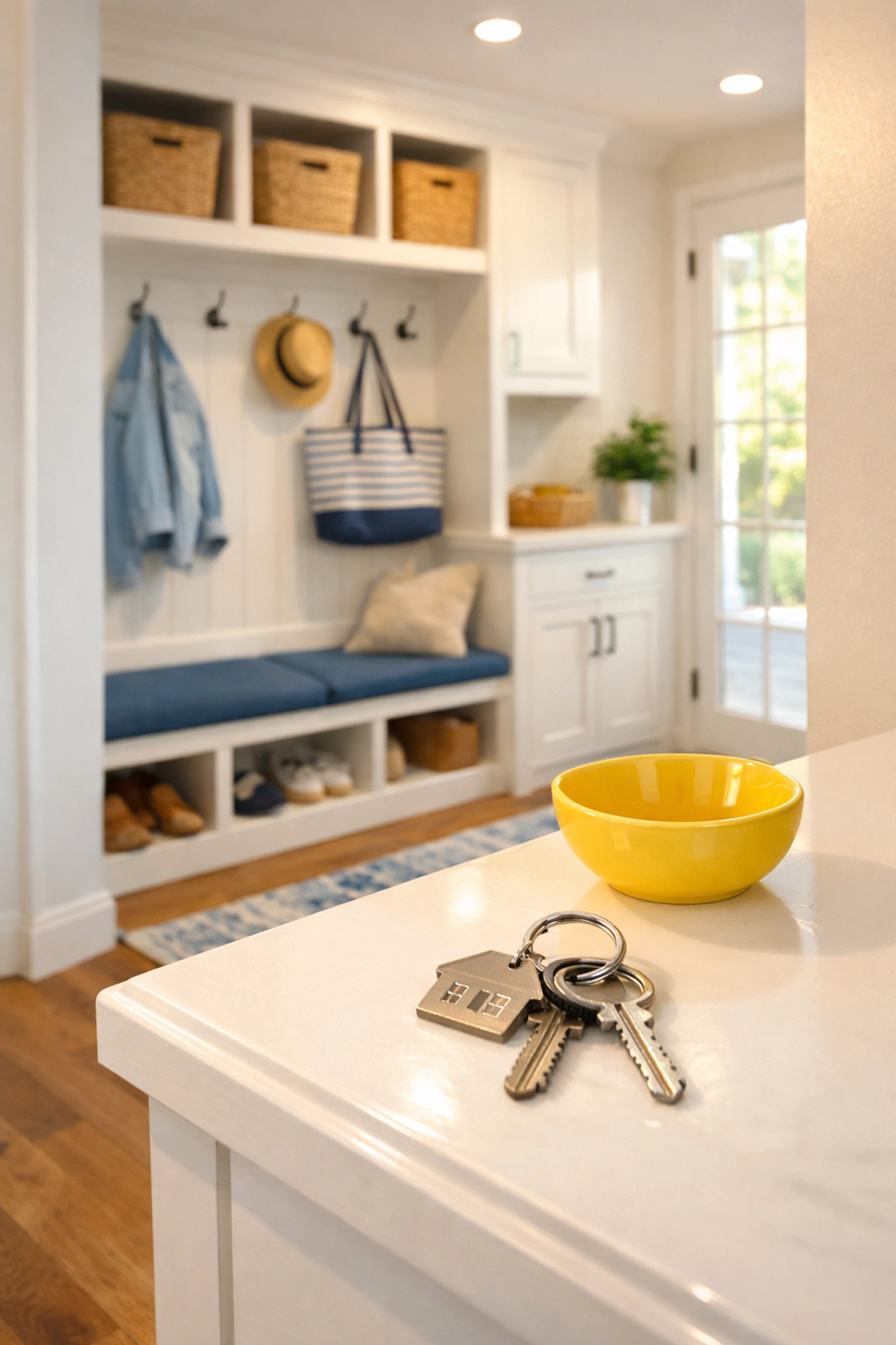 A clean and organized Westborough home entryway representing reliable and stress-free house cleaning services.