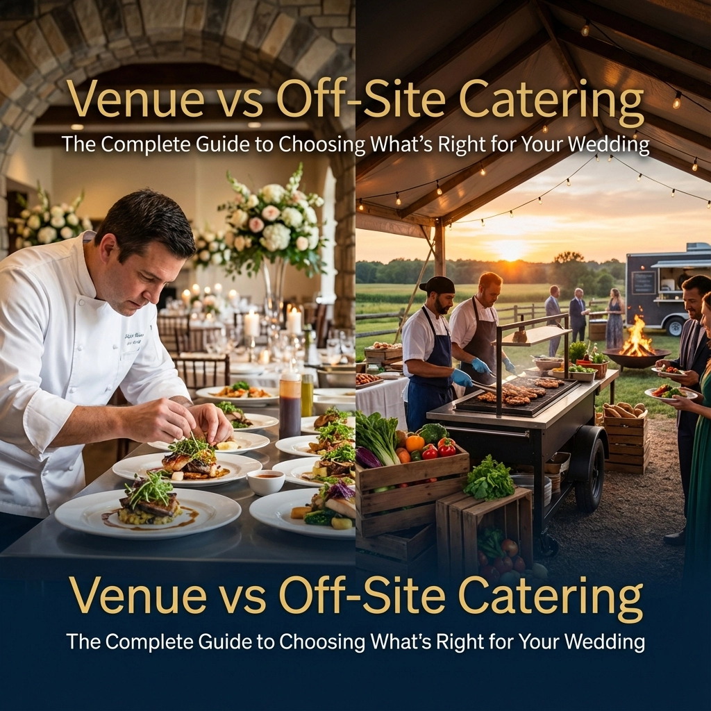 Venue vs Off-Site Catering: The Complete Guide to Choosing What's Right for Your Wedding