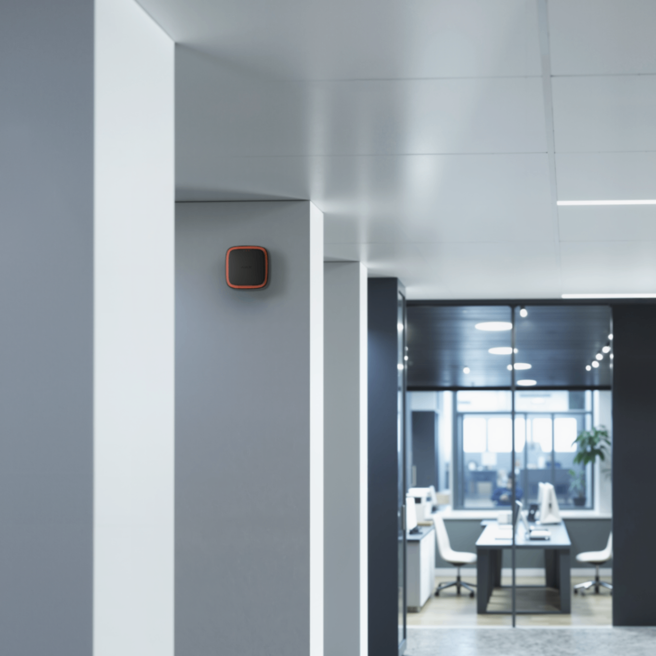 Modern Office Fire Alarm Detector