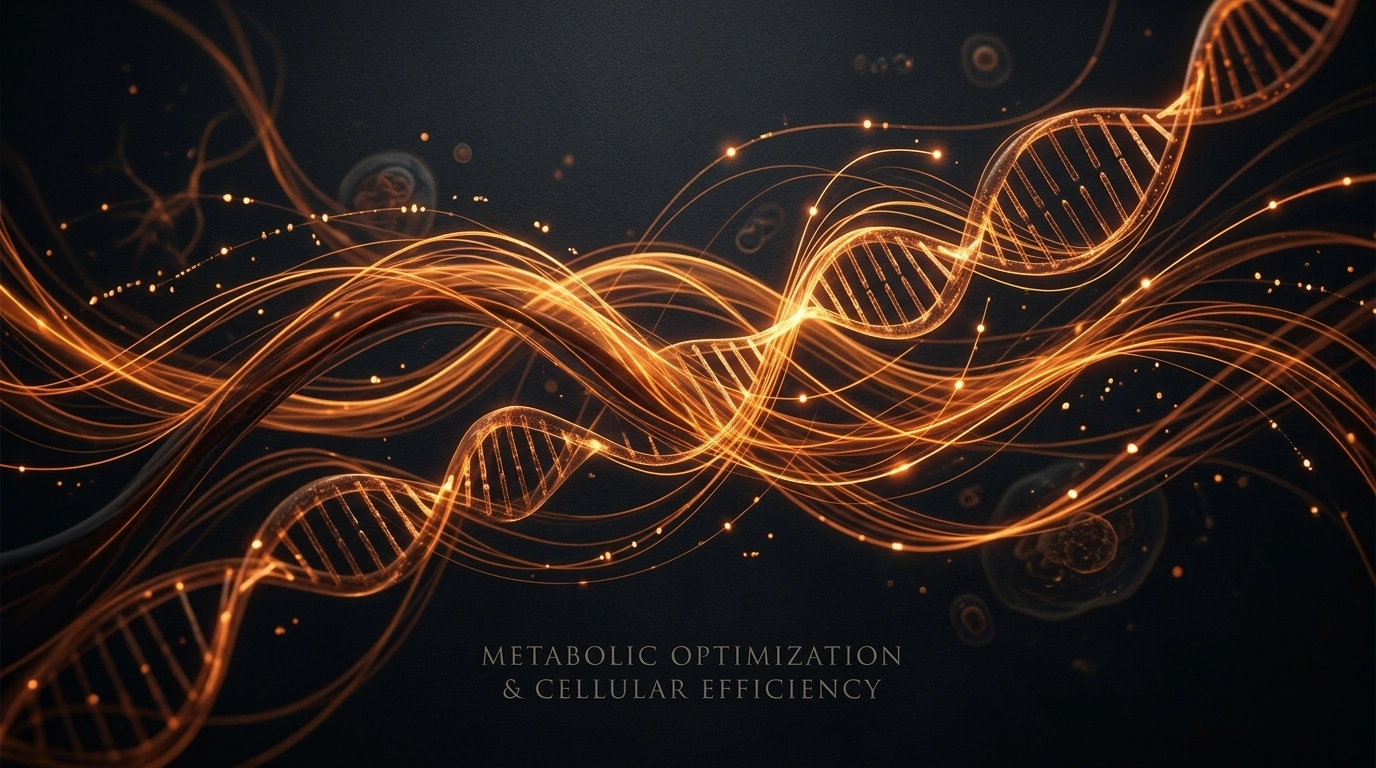 Abstract metabolic energy visualization representing biological performance