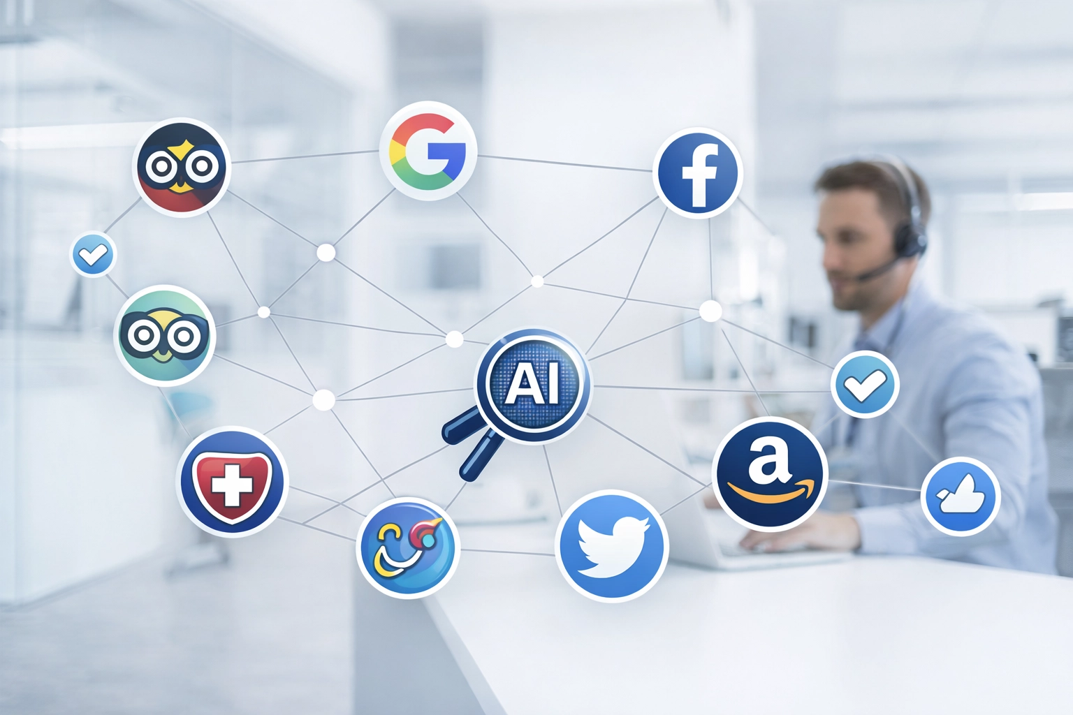 Network of authoritative directories connecting healthcare agents for AI search visibility