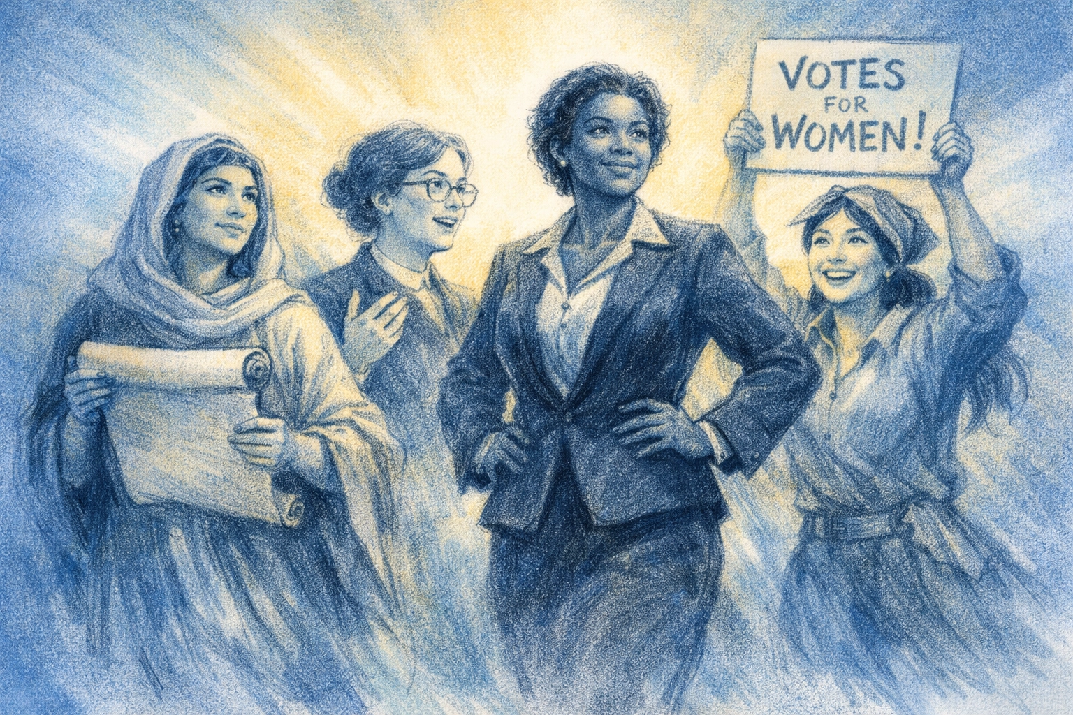 Diverse women in biblical ministry leadership roles teaching, leading, and carrying the gospel