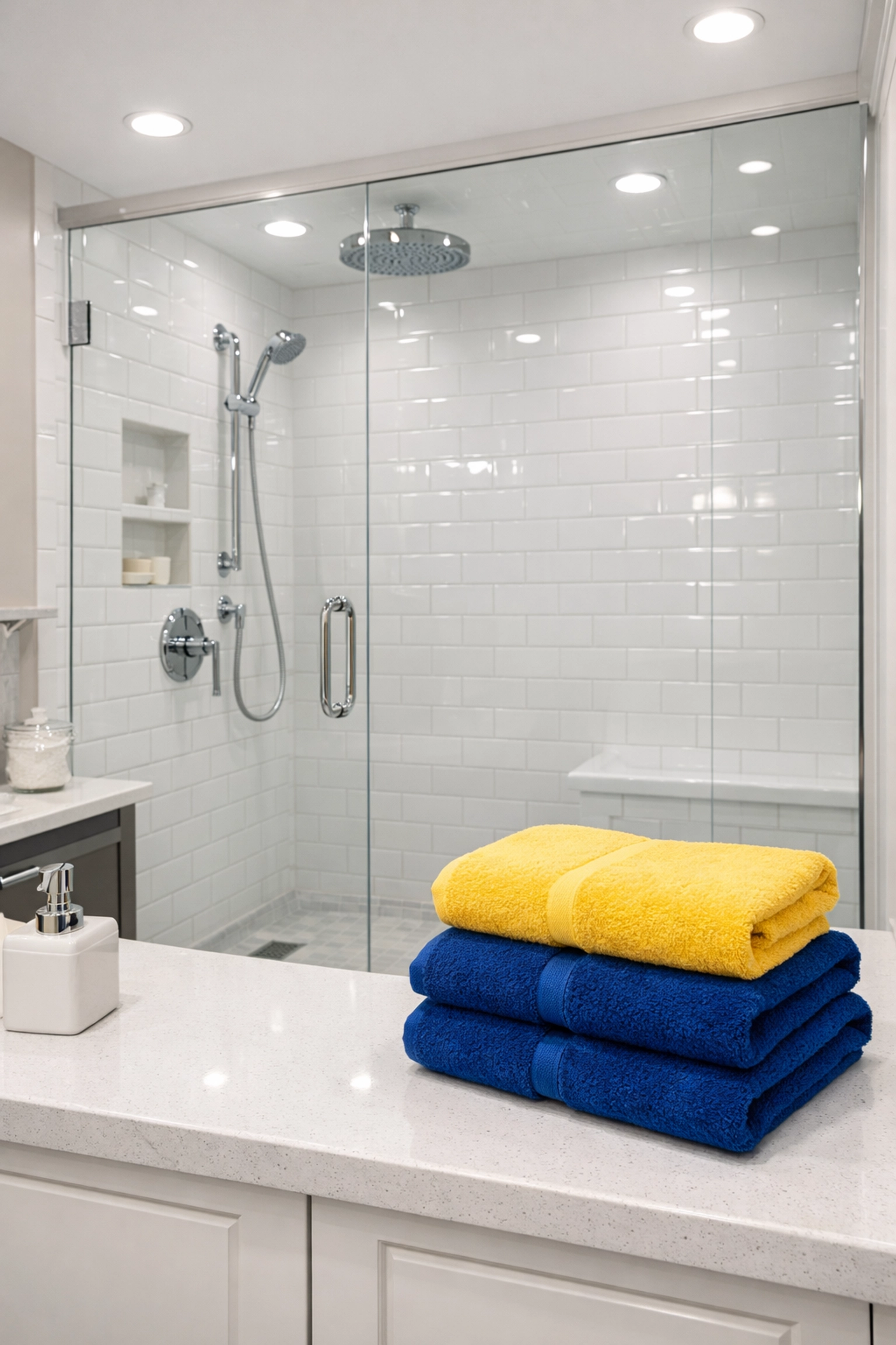 A sparkling clean bathroom after a comprehensive move-out cleaning Worcester MA deep cleaning service.