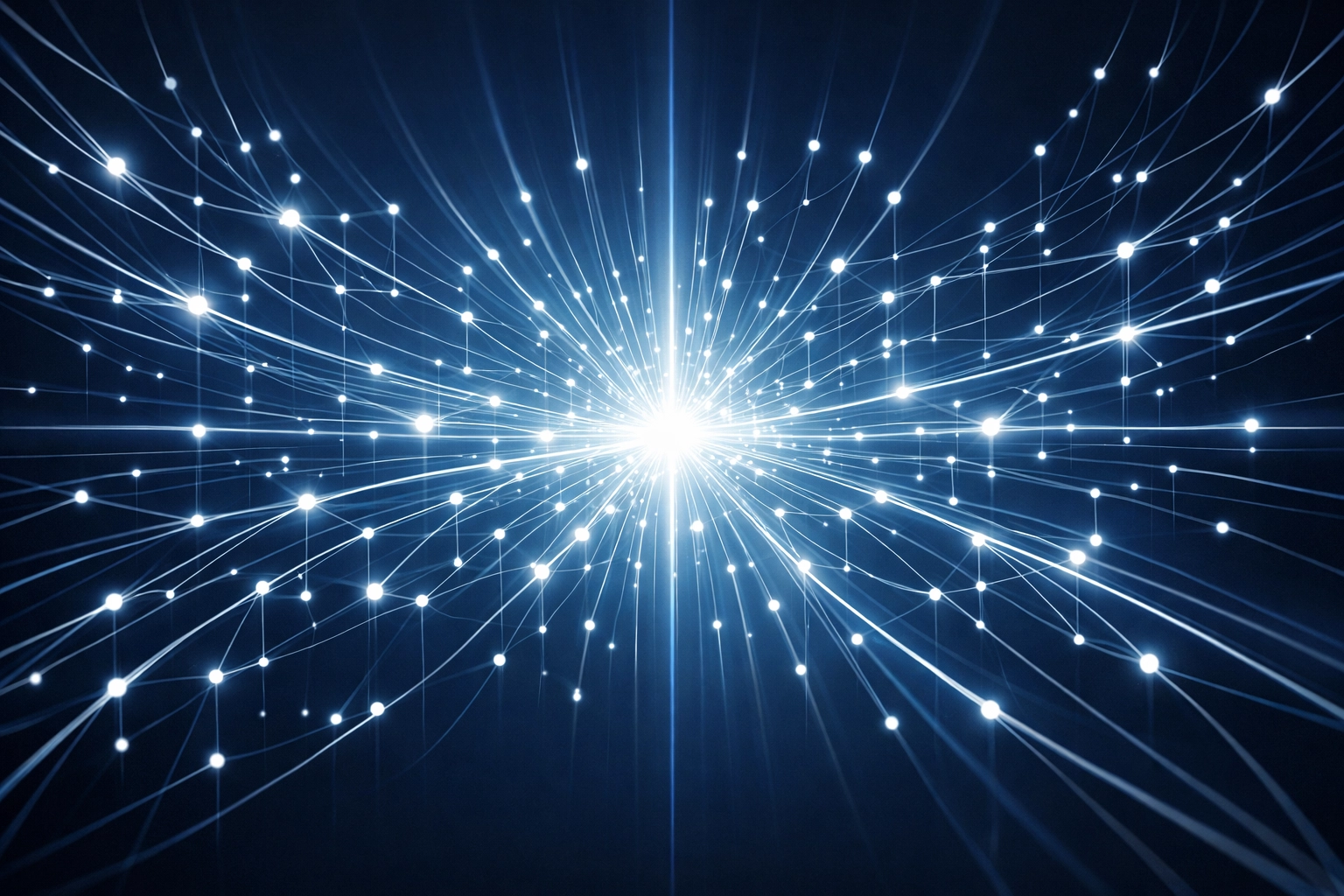 Visualization of an AI-powered digital nervous system orchestrating complex service business workflows.