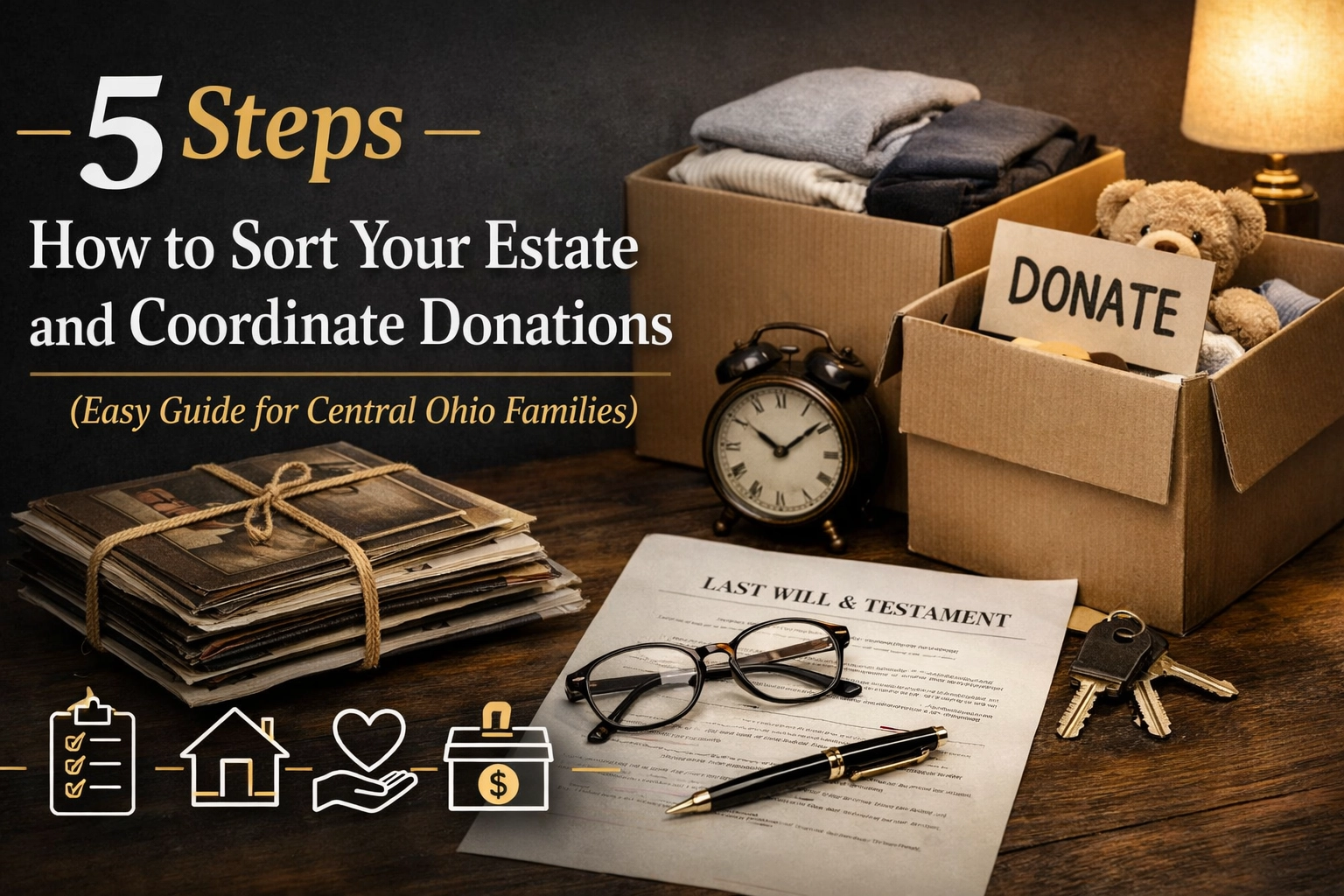 [HERO] 5 Steps How to Sort Your Estate and Coordinate Donations (Easy Guide for Central Ohio Families)