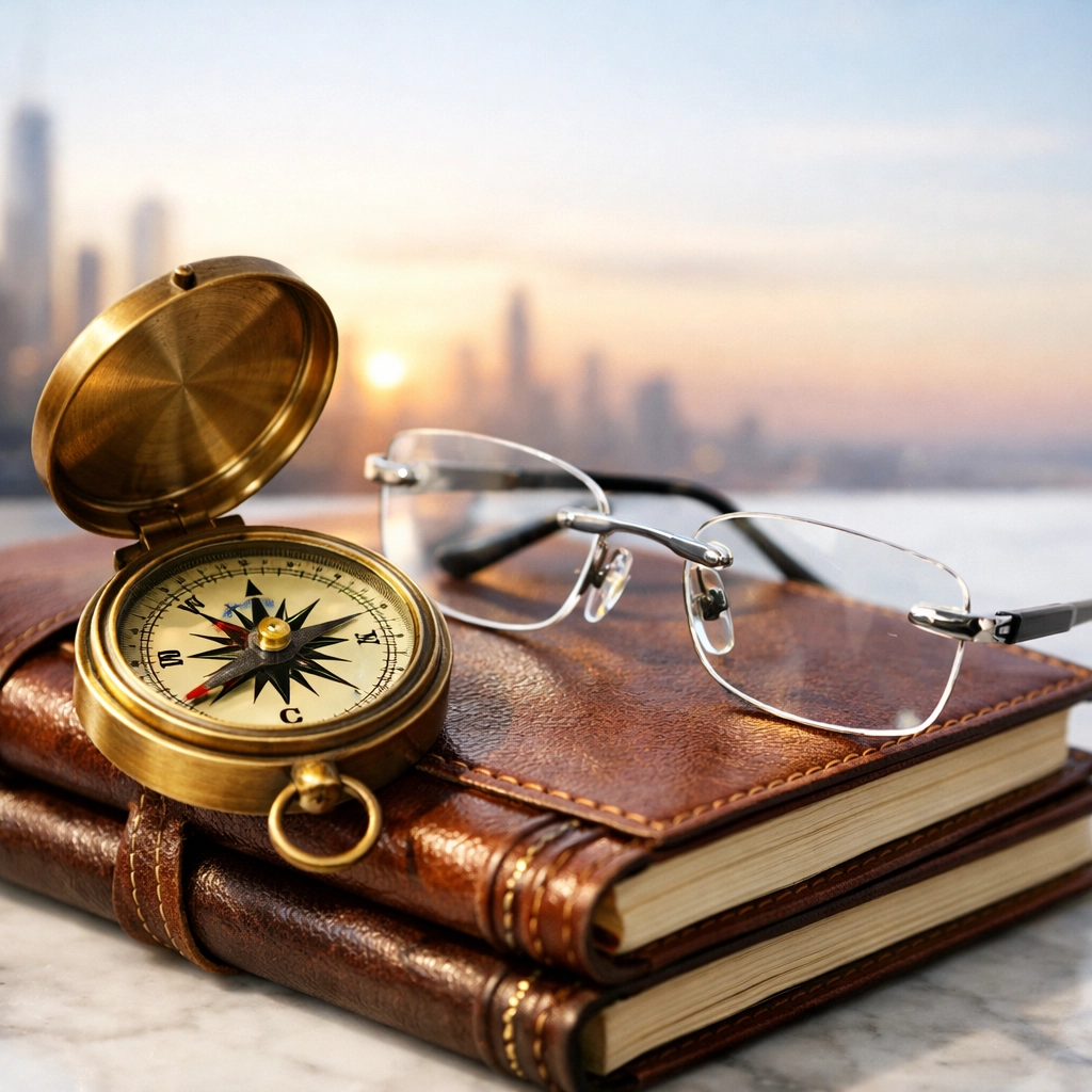 Global sourcing tools and journals symbolizing the expert research needed to find rare luxury watches.