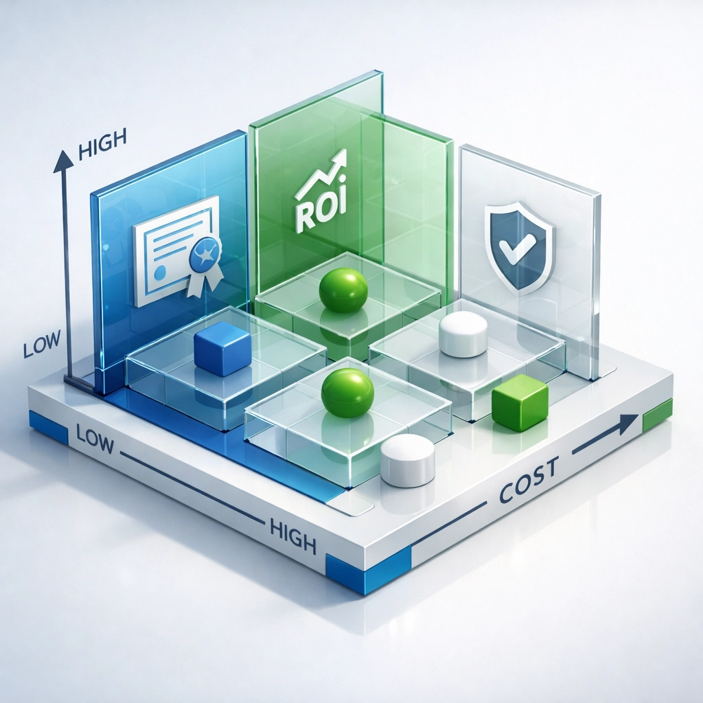 ServiceNow partner evaluation framework showing certification, ROI, and compliance criteria