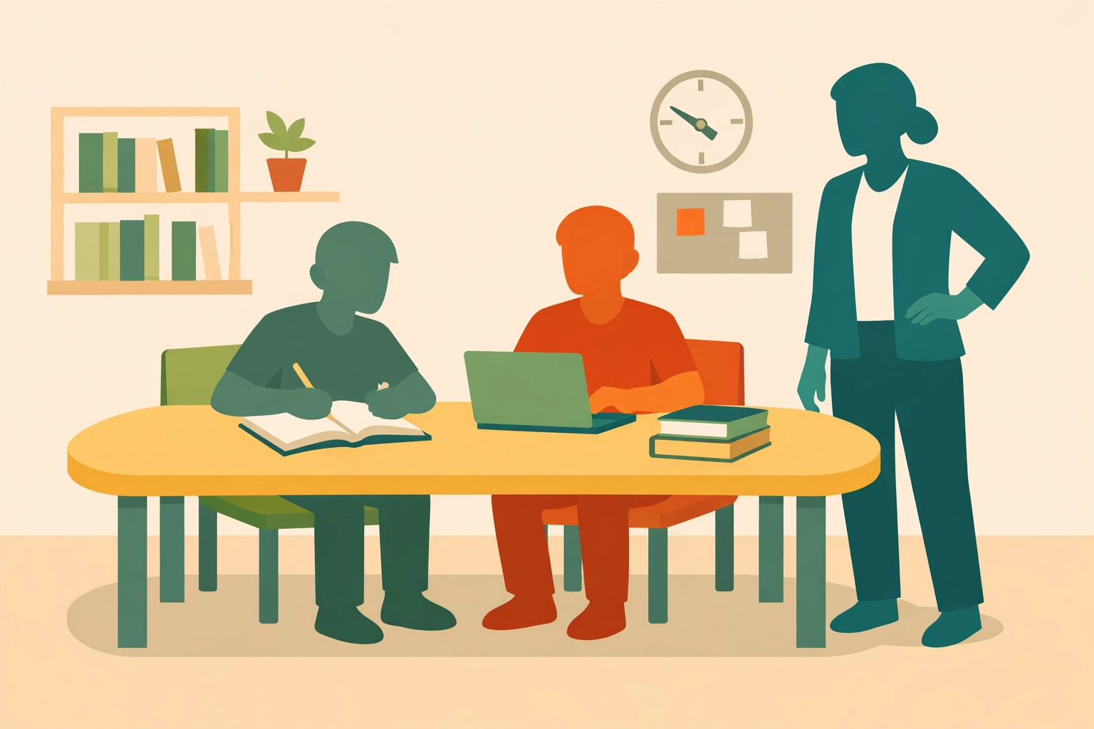 Image 3: Inhome Eduhub 新加坡托管寄宿家庭环境,展示学生在专业监护下进行课后辅导与日常生活的有序场景。