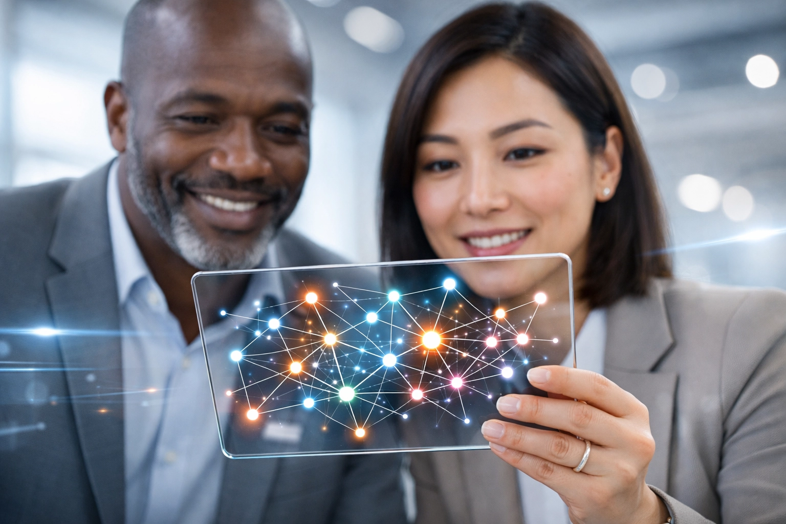 HR-Abteilung bei der Arbeit mit modernen KI-Tools zur strategischen Personalplanung.