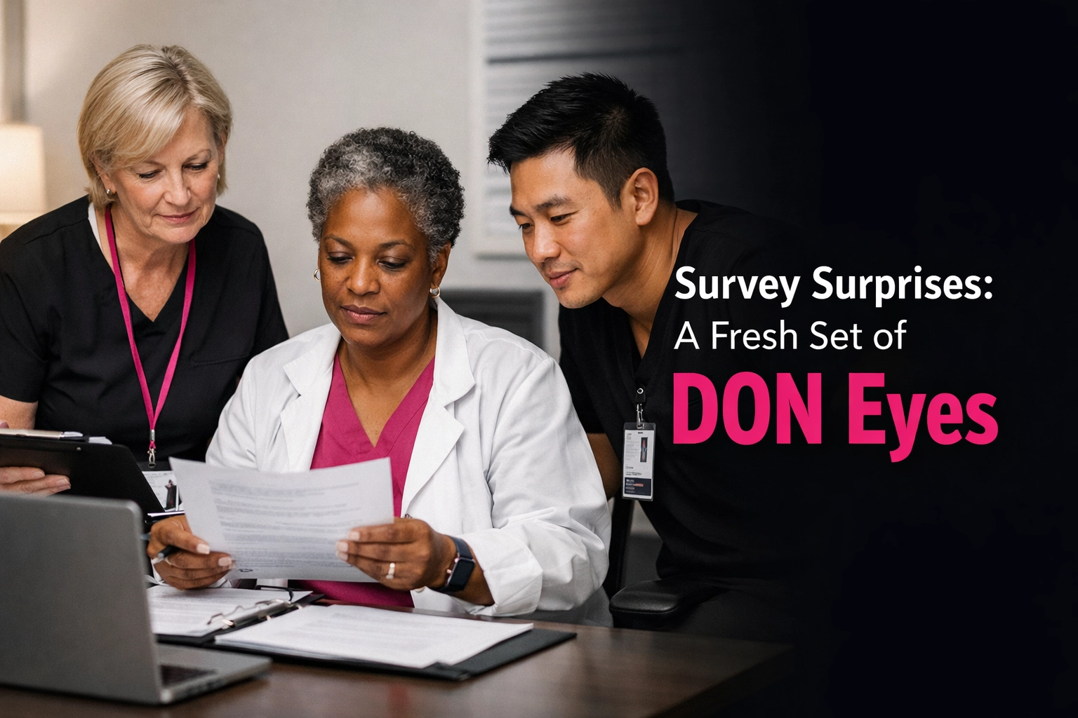 [HERO] Survey Surprises: Why Your Documentation Needs a Fresh Set of DON Eyes (Before the State Knocks)