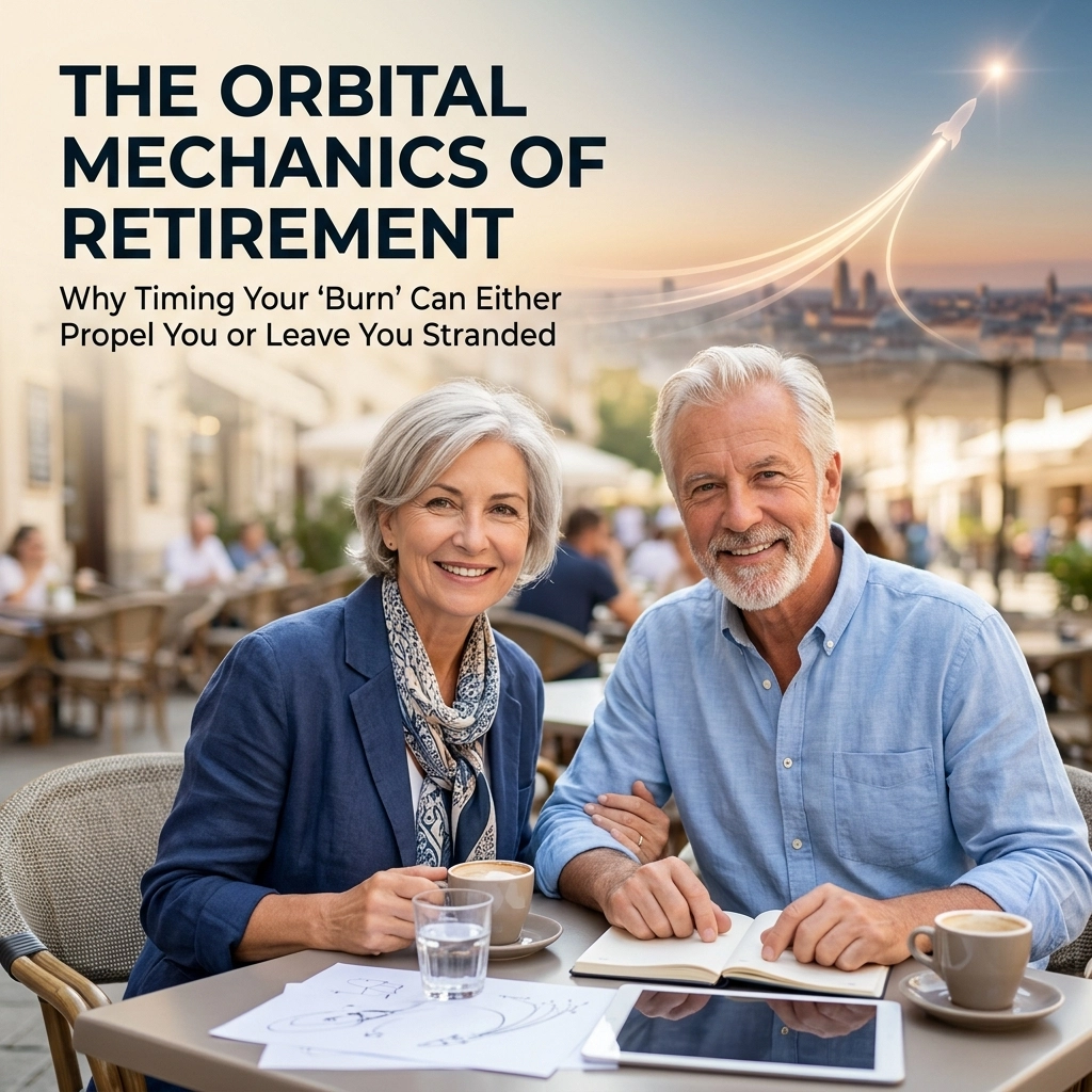 [HERO] The Orbital Mechanics of Retirement: Why Timing Your 'Burn' Can Either Propel You or Leave You Stranded