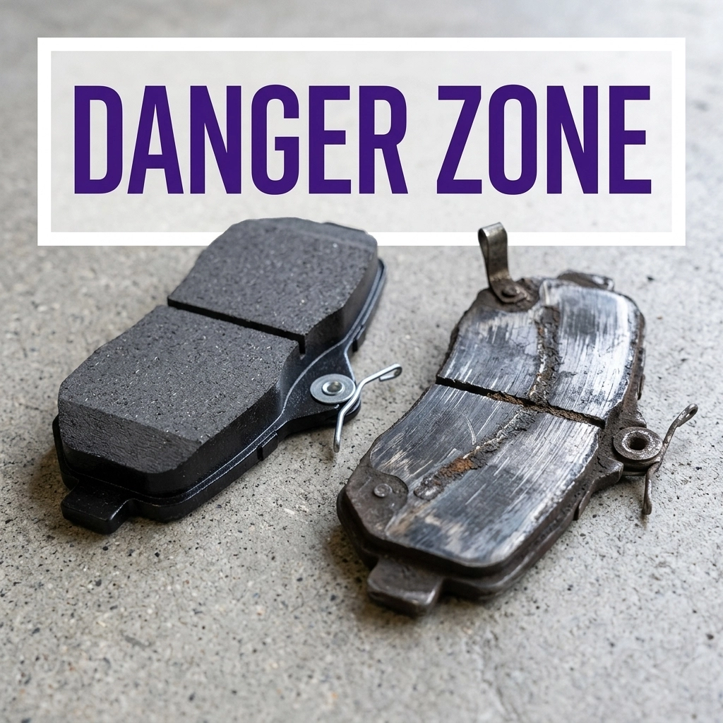 New vs Worn Brake Pads