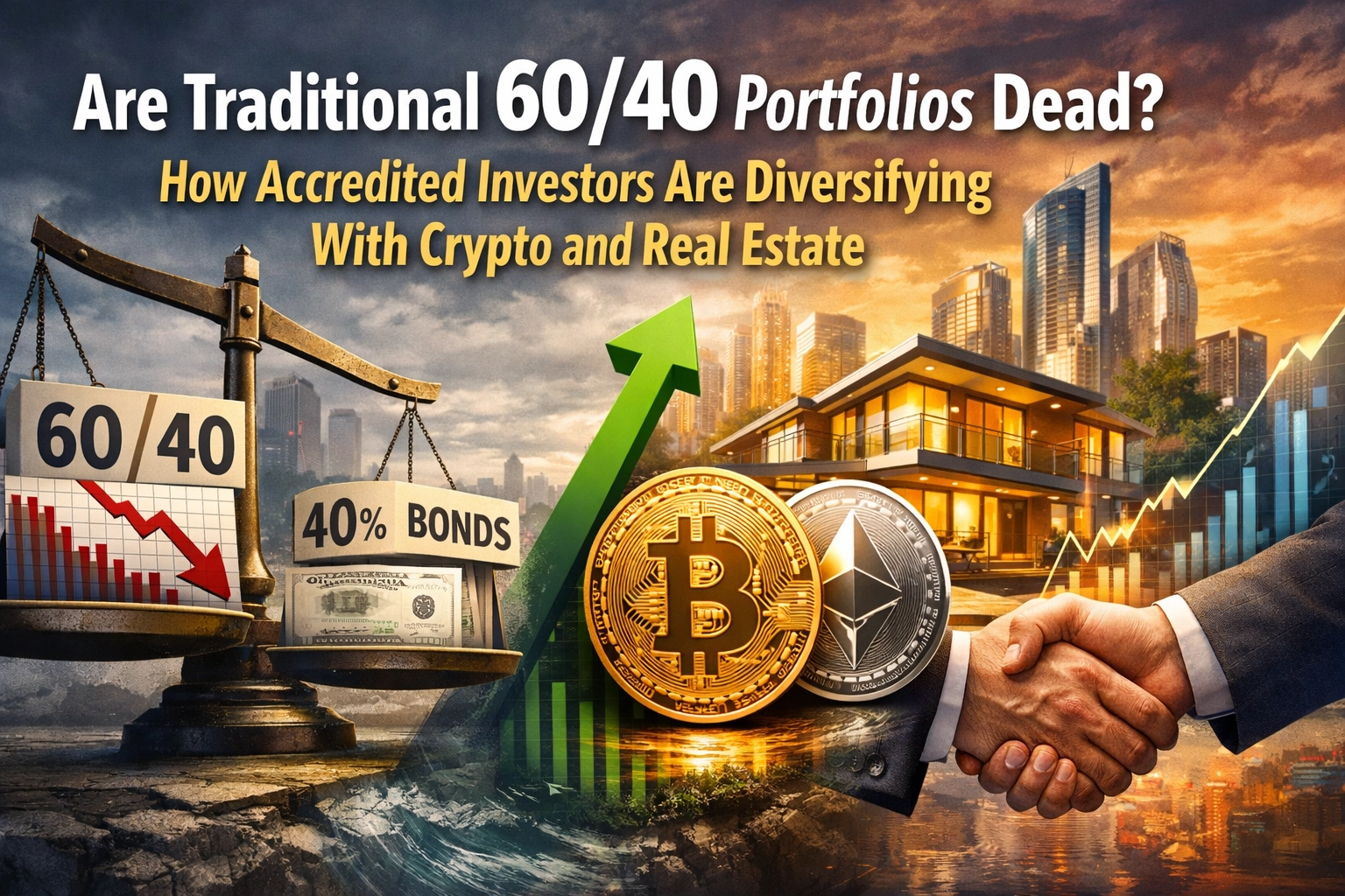 [HERO] Are Traditional 60/40 Portfolios Dead? How Accredited Investors Are Diversifying With Crypto and Real Estate