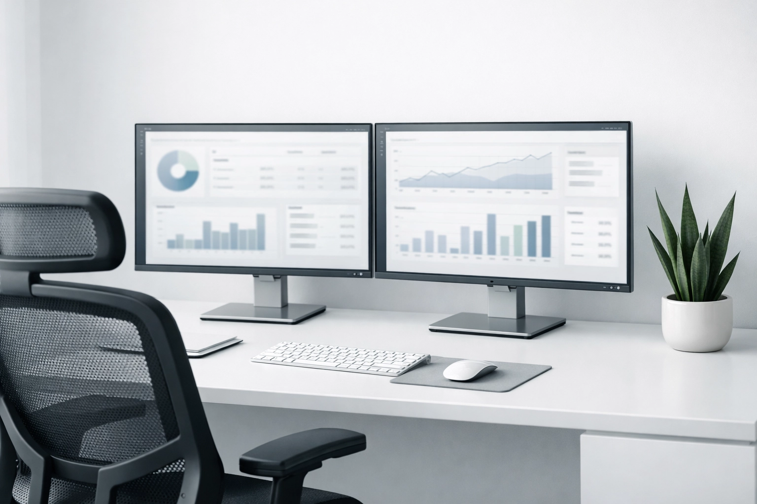 Professional tax software dashboard on dual monitors for managing service bureau sub-office accounts.