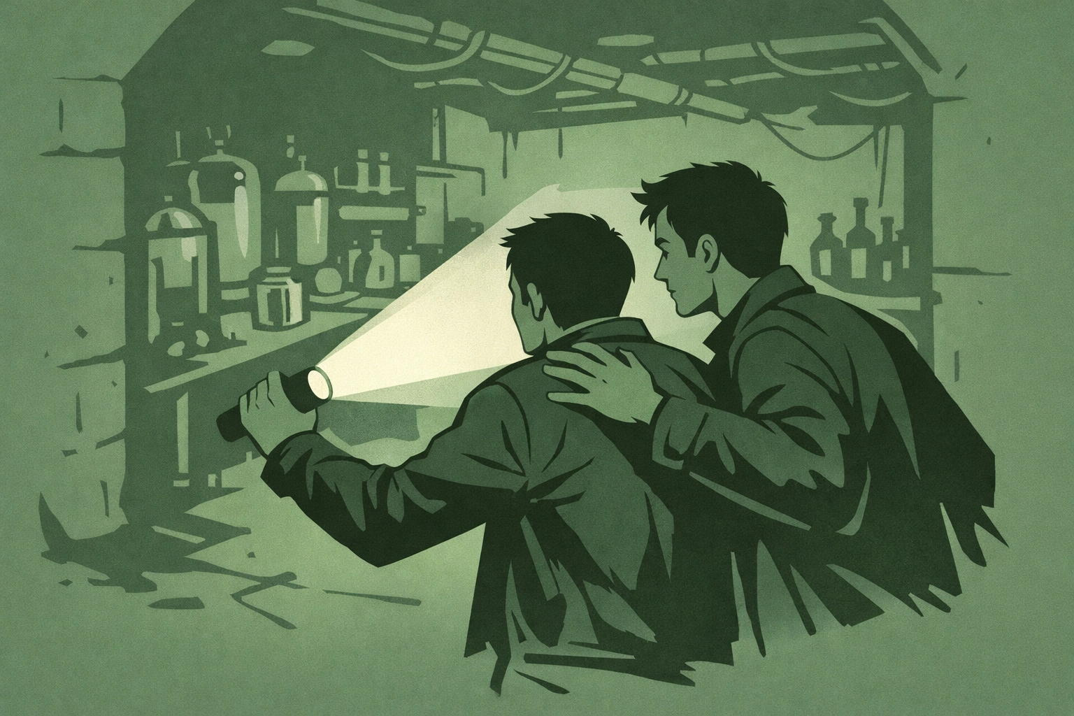 Gay couple discovers underground lab in LGBTQ+ thriller about illegal biological reproduction