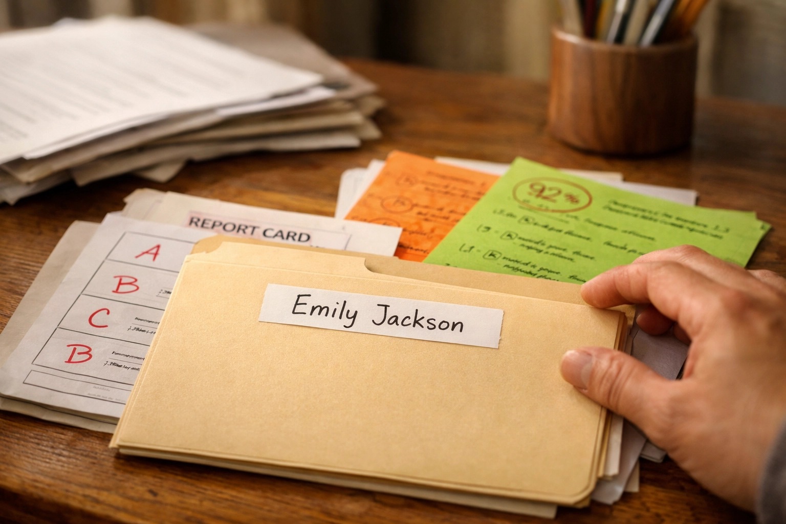 Organizing school records and transcripts for Texas homeschool transition