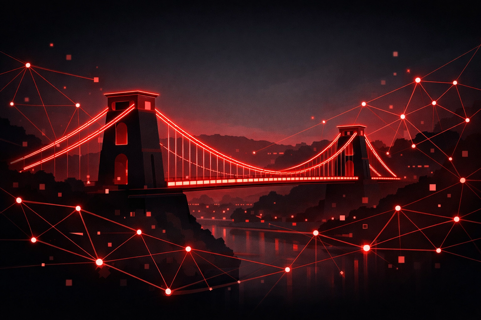 Clifton Suspension Bridge silhouette representing local digital marketing agency Bristol expertise.