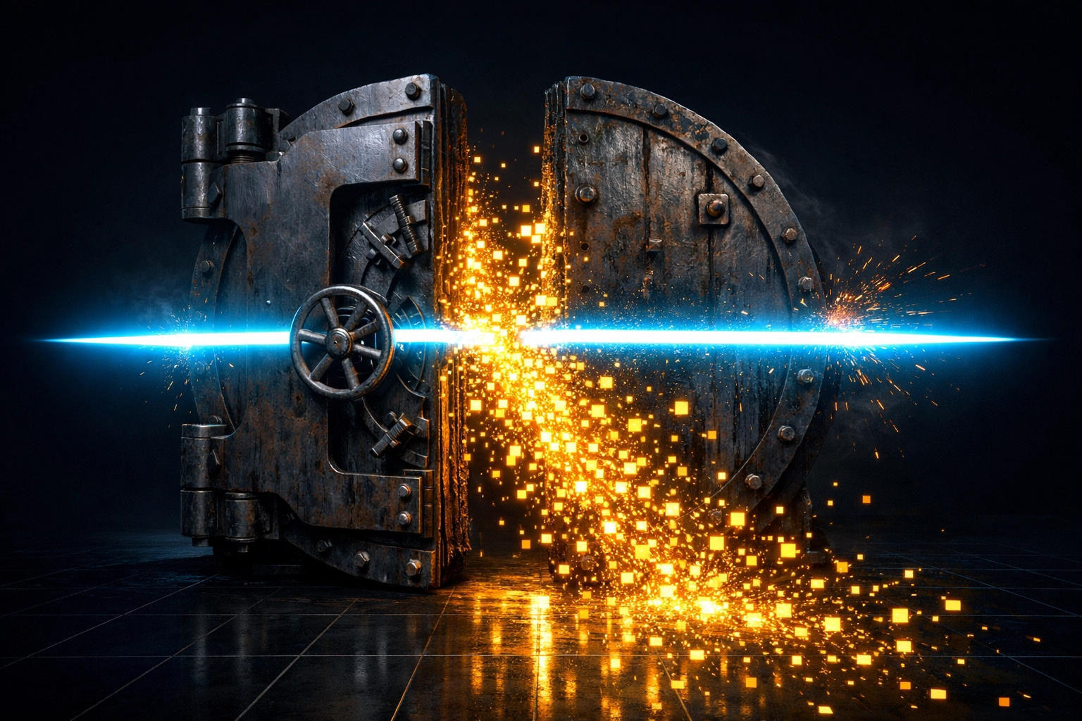 Blockchain technology breaking through traditional bank vault fees to liberate merchant capital.