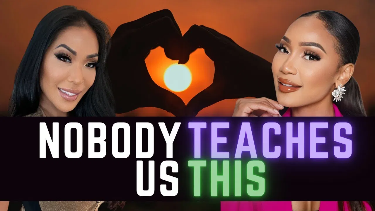 Two women are shown on either side of the image, smiling confidently, symbolizing breakthrough knowledge and personal transformation.