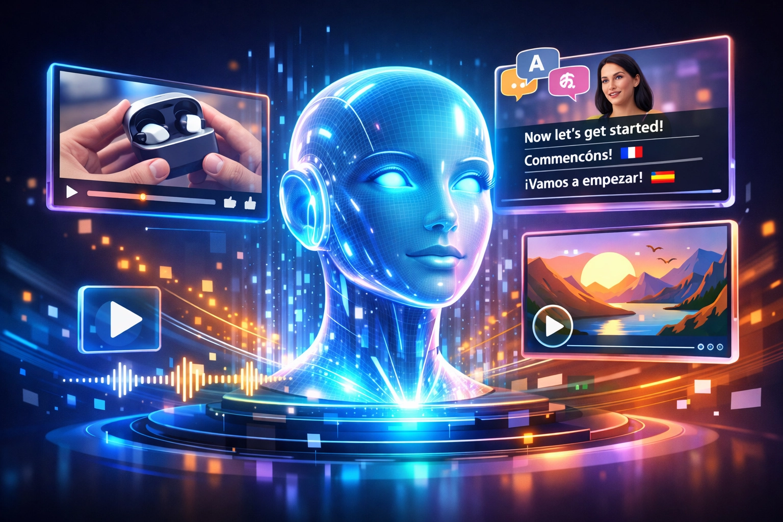 AI avatar technology enabling multilingual video content for global business communication