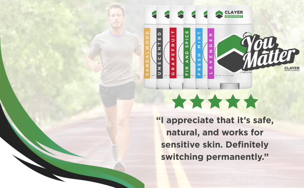 CLAYER Deodorant Runner Ad