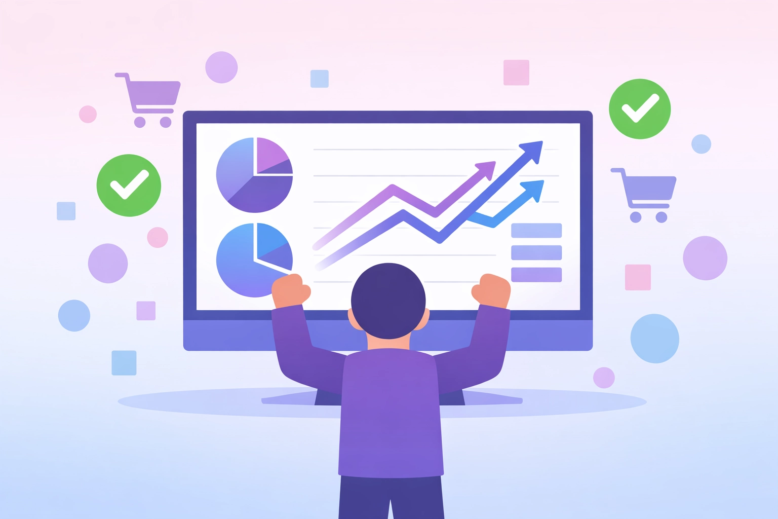 Shop-Besitzer feiert steigende Conversions im Dashboard dank serverseitigem Tracking