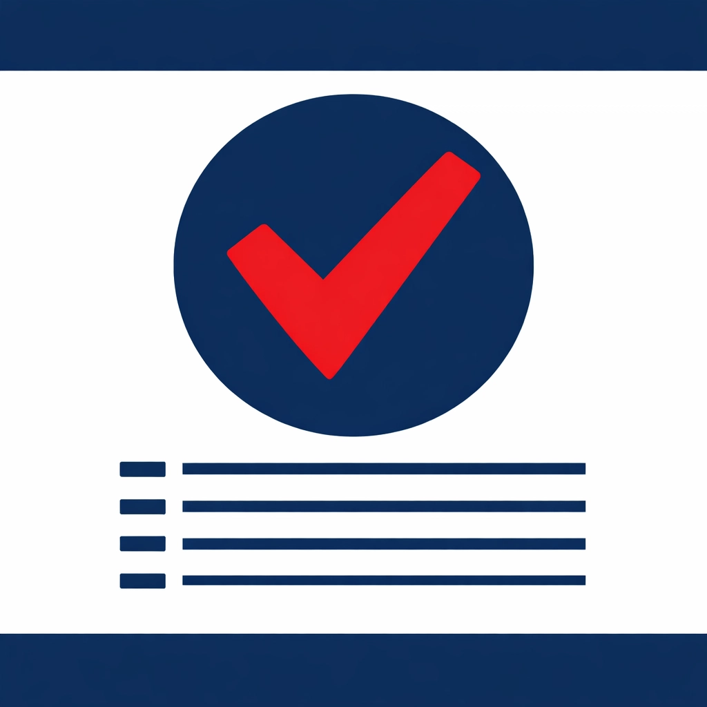 Checkmark symbol confirming a completed and accurate technical payroll audit for a business.