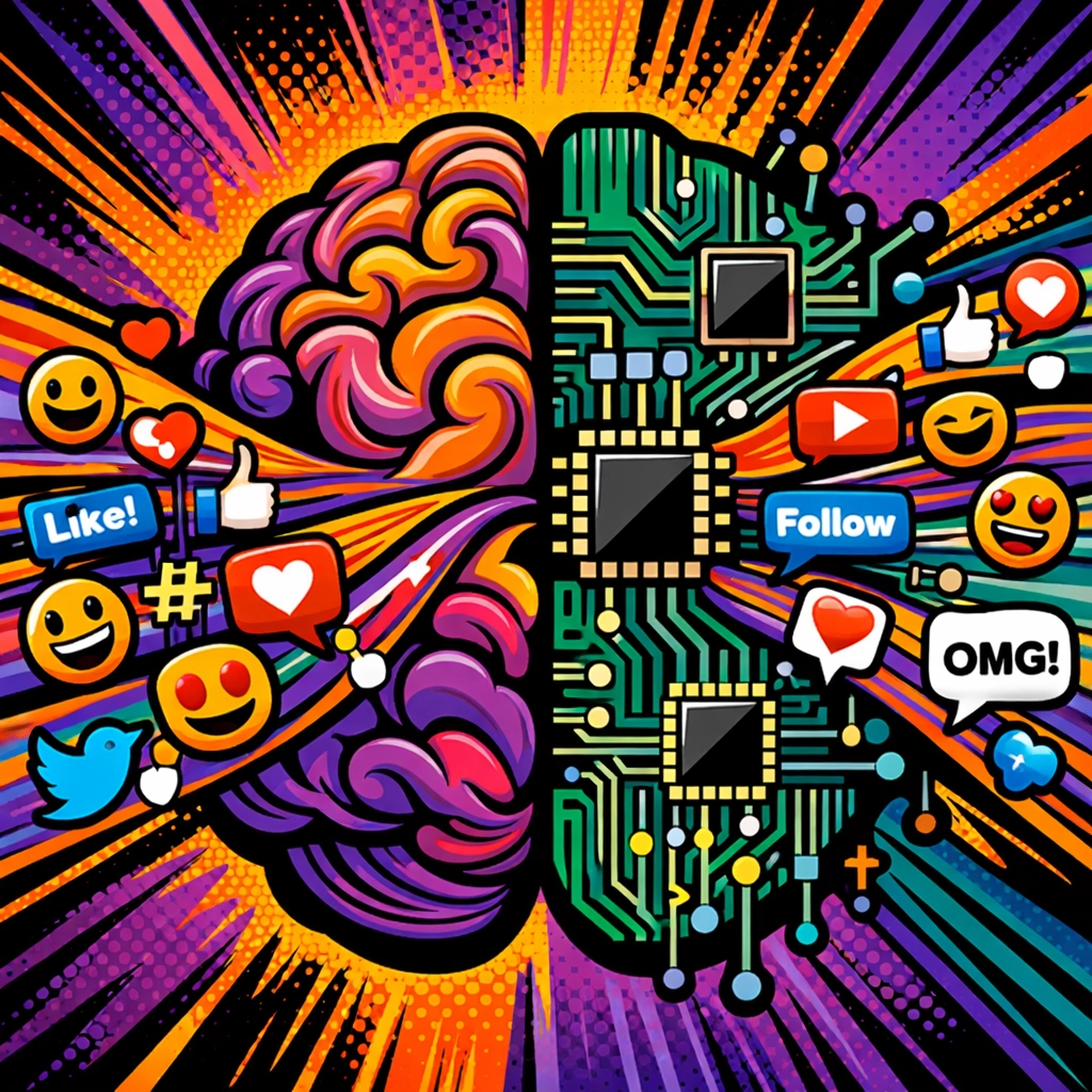 AI learning human brand voice and authentic communication patterns for social media