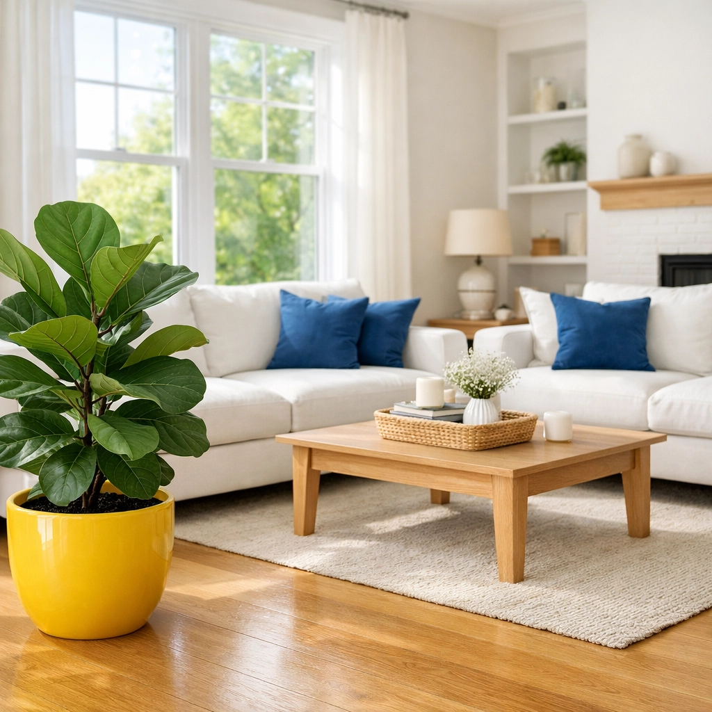A healthy, dust-free Wellesley home using eco-friendly deep cleaning services in Massachusetts.
