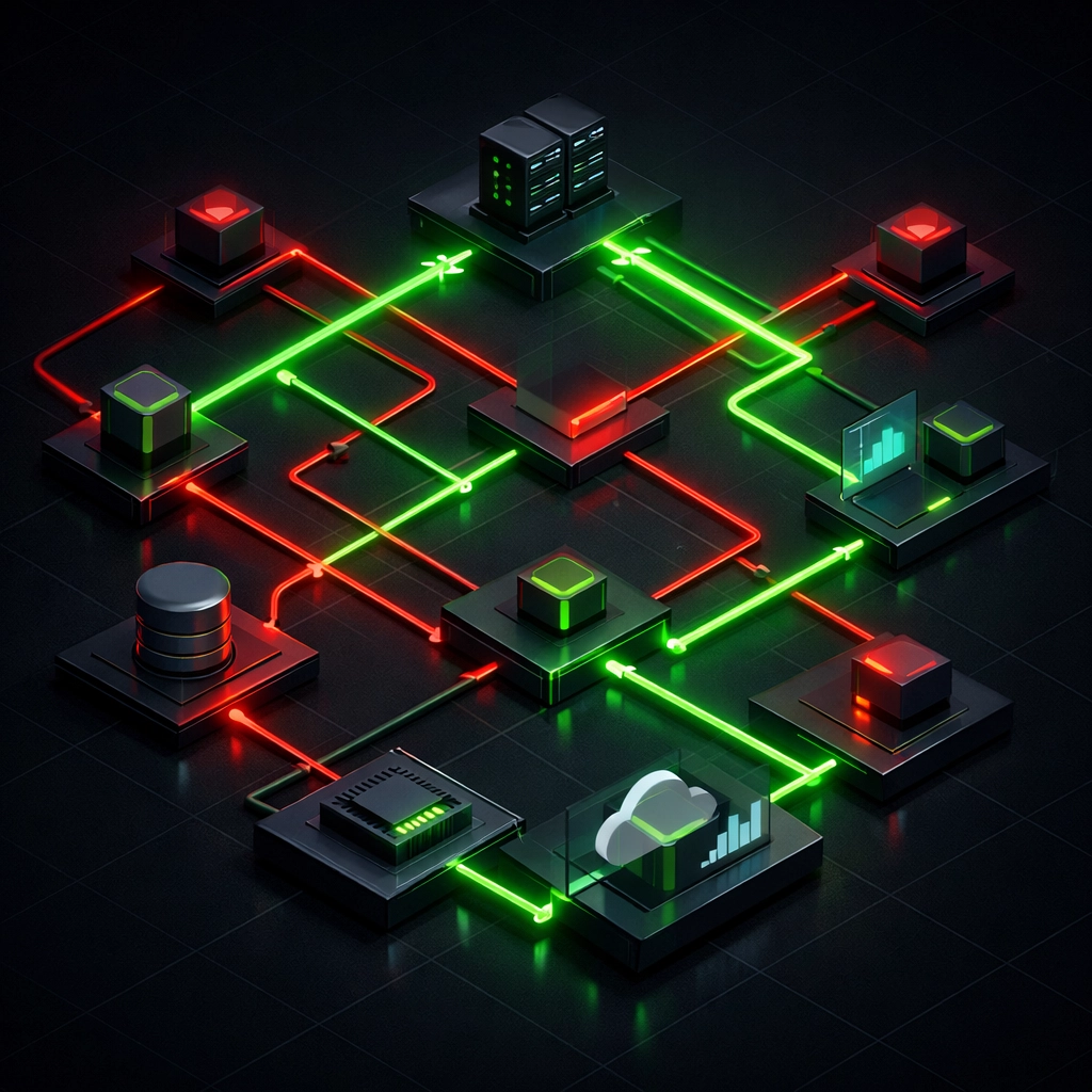 Custom e-commerce integration architecture showing optimized data pathways