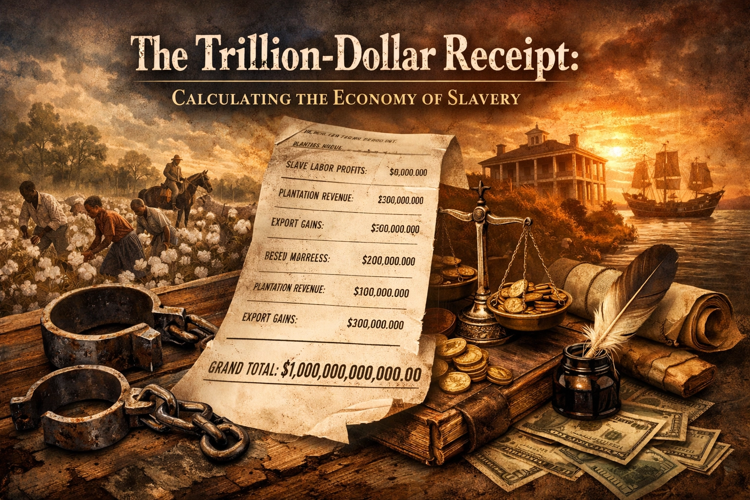 [HERO] The Trillion-Dollar Receipt: Calculating the Economy of Slavery