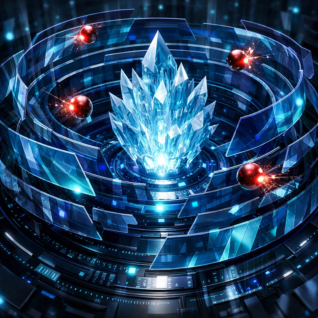 Layered network security shields protecting a data hub from cyber threats and unauthorized access.