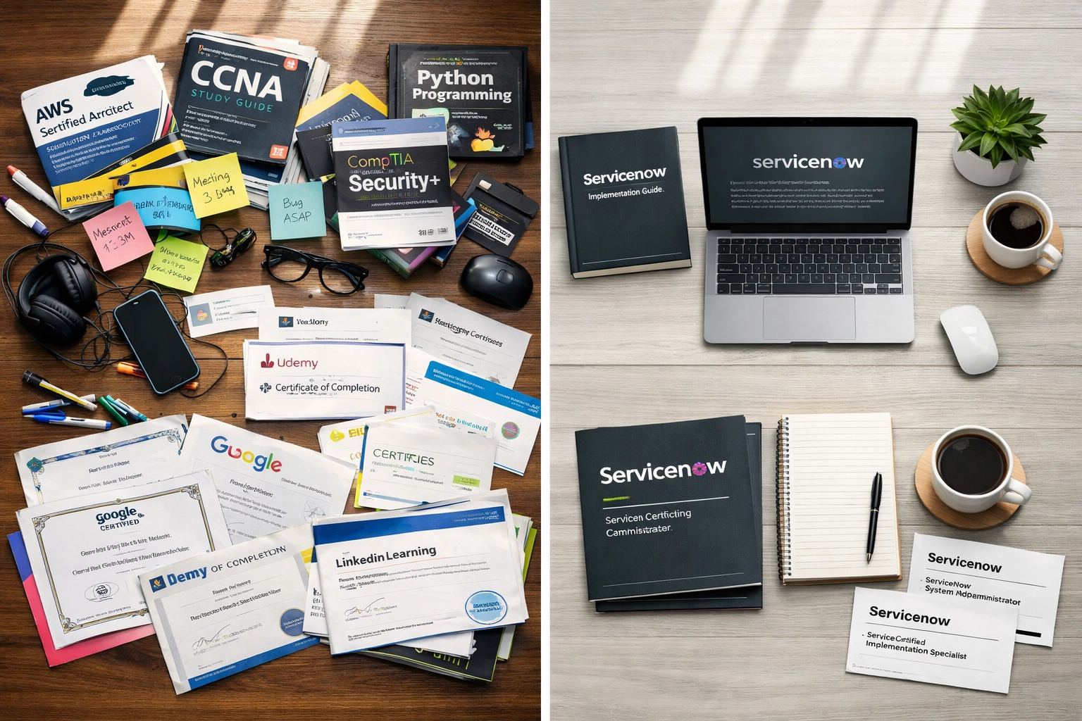 Specialized ServiceNow partner workspace compared to traditional multi-platform consultant desk