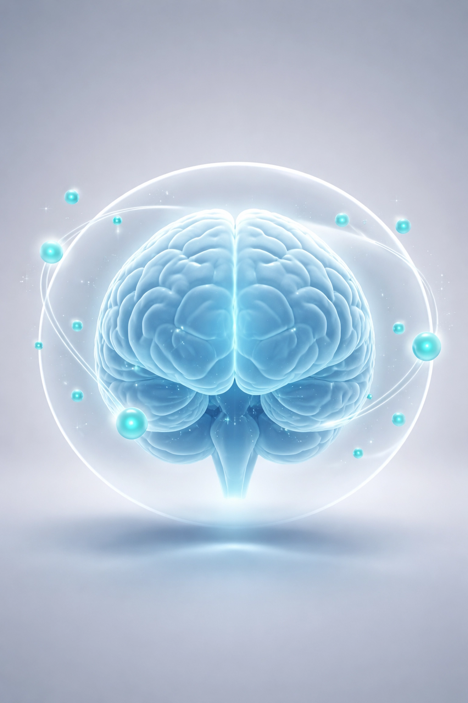 Illustration of magnesium molecules crossing the blood-brain barrier to deliver optimal brain health and cognitive benefits