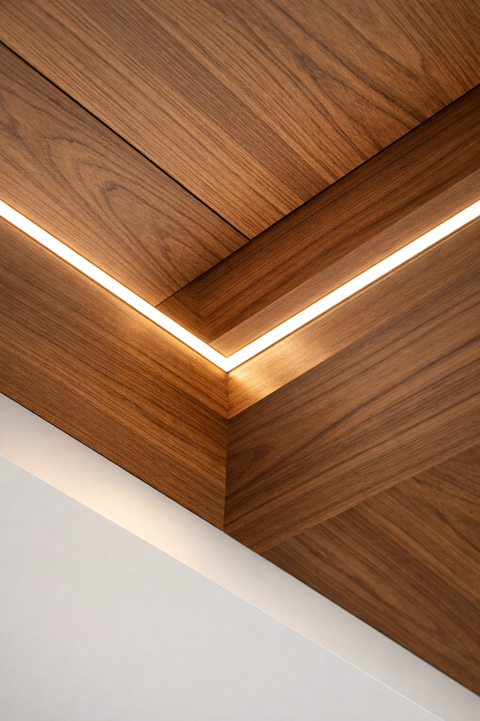 Custom architectural ceiling lighting showcasing high-end electrical design in a Mesa home.
