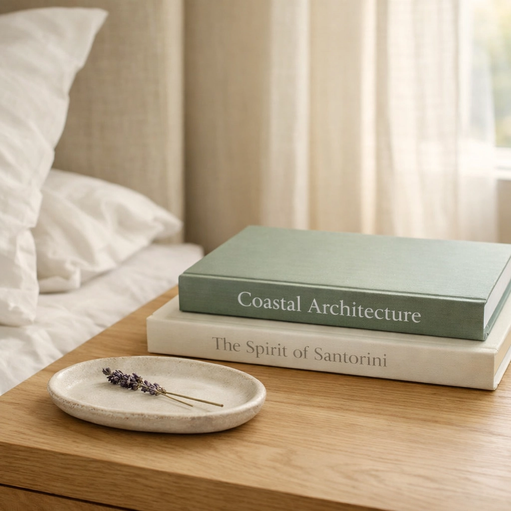 Personalized luxury hotel bedside amenities showing data-driven guest experience and comfort.