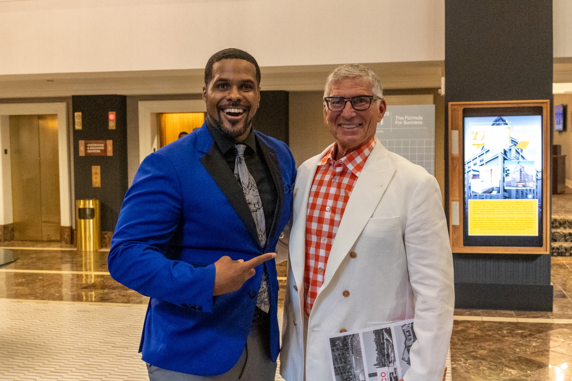 Coach Dane Robinson at networking event