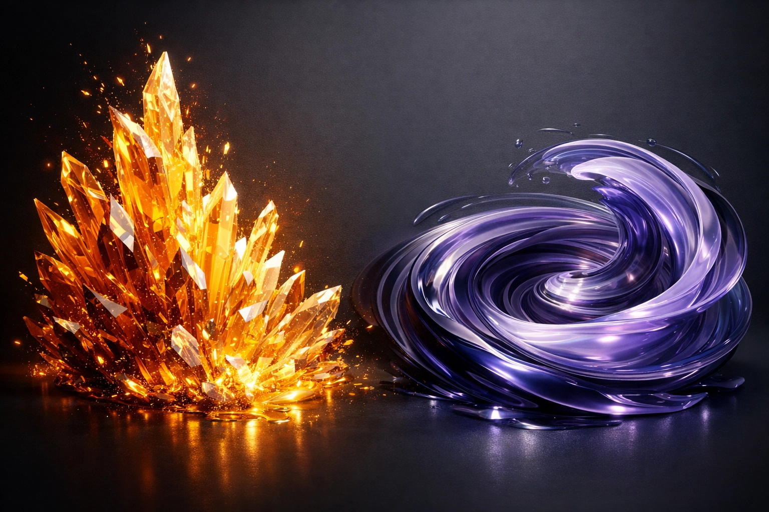 Abstract visualization of estrogen and progesterone balance for female hormonal fitness.