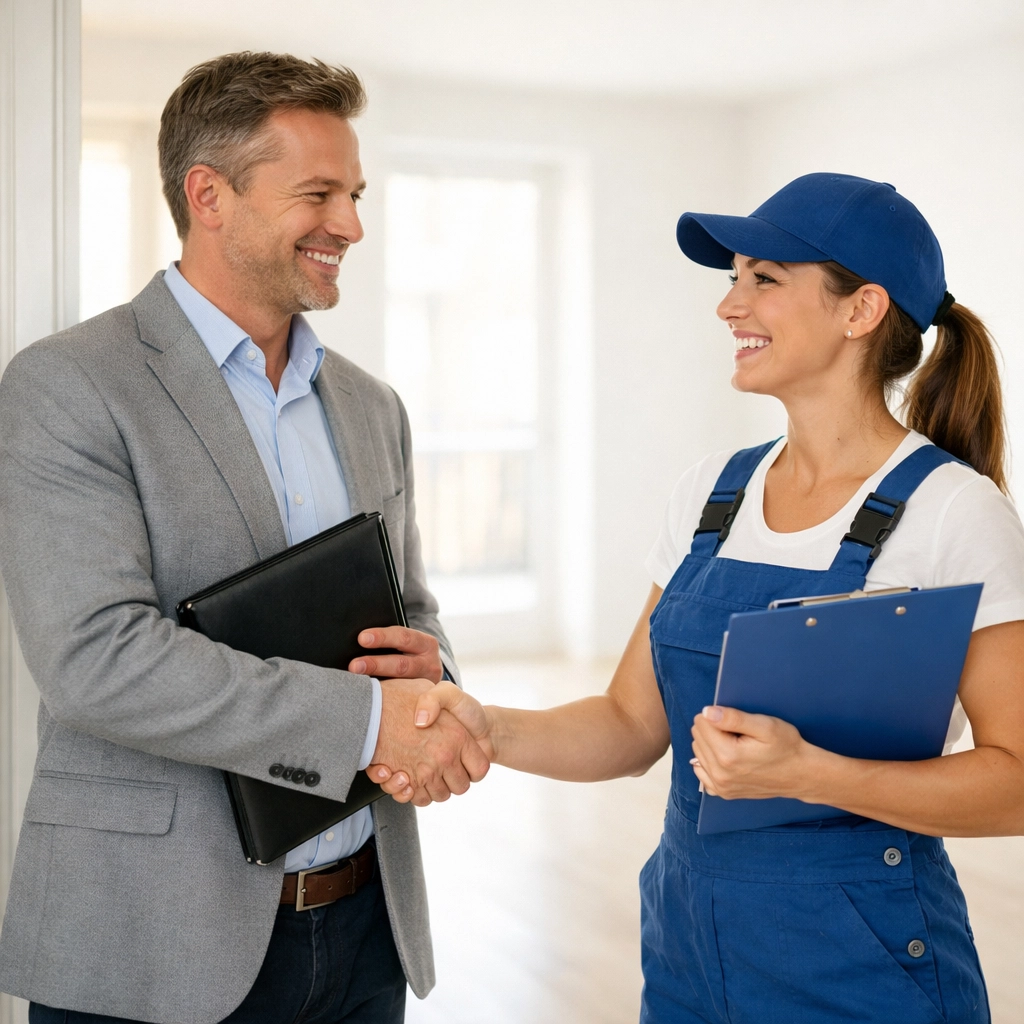 Property manager and cleaning vendor partnership for fast apartment turnovers